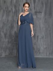 Акція на Сукня жіноча SHEIN GD-00143502 L Сіро-синя від Rozetka