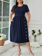 Акція на Сукня жіноча SHEIN GD-00151485 32-34 Темно-синя від Rozetka