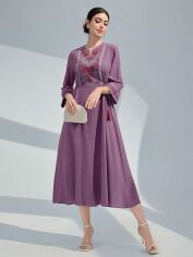 Акція на Сукня жіноча SHEIN GD-00157096 XL Фіолетова від Rozetka