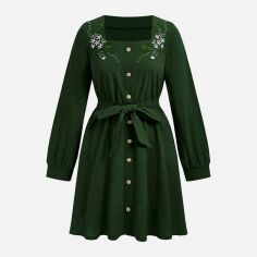 Акція на Сукня жіноча SHEIN GD-00157081 M Зелена від Rozetka