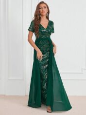 Акція на Сукня жіноча SHEIN GD-00158034 M Темно-зелена від Rozetka