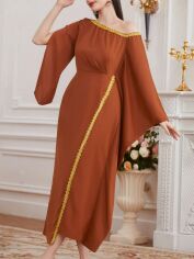 Акція на Сукня жіноча SHEIN GD-00158772 L Помаранчева від Rozetka