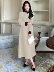 Акція на Сукня жіноча SHEIN GD-00158777 L Кремова від Rozetka