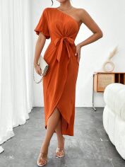 Акція на Сукня жіноча SHEIN GD-00158982 S Помаранчева від Rozetka