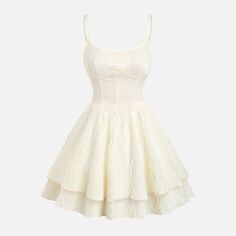 Акція на Сукня жіноча SHEIN GD-00159079 XS Кремова від Rozetka