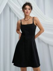 Акція на Сукня жіноча SHEIN GD-00159095 S Чорна від Rozetka