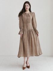 Акція на Сукня жіноча SHEIN GD-00159143 S Коричнева від Rozetka