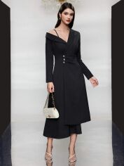 Акція на Сукня жіноча SHEIN GD-00159187 XL Чорна від Rozetka