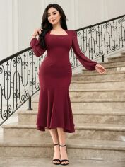 Акція на Сукня жіноча SHEIN GD-00159280 2XL Червона від Rozetka