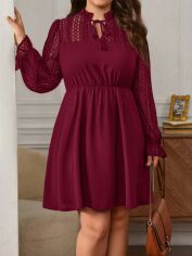 Акція на Сукня жіноча SHEIN GD-00160523 XL Бордова від Rozetka