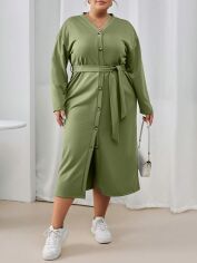 Акція на Сукня жіноча SHEIN GD-00160764 4XL Зелена від Rozetka