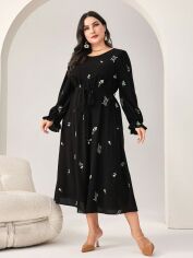 Акція на Сукня жіноча SHEIN GD-00161213 4XL Чорна від Rozetka