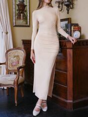 Акція на Сукня жіноча SHEIN GD-00163106 S Кремова від Rozetka
