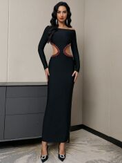 Акція на Сукня жіноча SHEIN GD-00163207 M Чорна від Rozetka