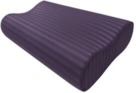 Акція на Наволочка U-Tek Wawe M Anthracite Stripe Сатин Сіра смужка 49х32х10.5 см від Rozetka