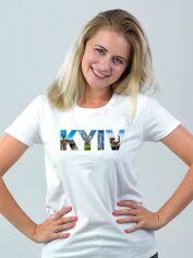 Акція на Футболка жіноча бавовняна Sol's Imperial Women Kyiv DTF11502102/407 XL Біла від Rozetka