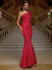 Акція на Сукня літня жіноча SHEIN GD-00162908 M Фуксія від Rozetka