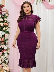 Акція на Сукня жіноча SHEIN GD-00164755 2XL Фіолетова від Rozetka