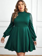 Акція на Сукня жіноча SHEIN GD-00163557 2XL Темно-зелена від Rozetka