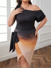 Акція на Сукня жіноча SHEIN GD-00163593 4XL Різнокольорова від Rozetka