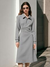 Акція на Сукня жіноча SHEIN GD-00163808 S Сіра від Rozetka