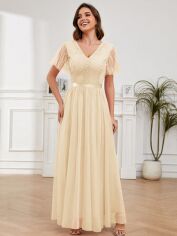 Акція на Сукня жіноча SHEIN GD-00165039 XL Кремова від Rozetka