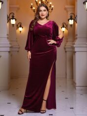 Акція на Сукня жіноча SHEIN GD-00165375 3XL Бордова від Rozetka