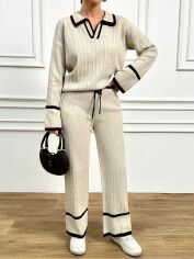Акція на Костюм жіночий SHEIN GD-00105091 One Size Світло-бежевий від Rozetka