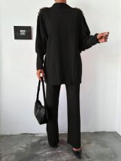 Акція на Костюм жіночий SHEIN GD-00156529 L Чорний від Rozetka