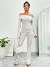 Акція на Костюм жіночий SHEIN GD-00167930 XL Білий від Rozetka