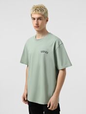 Акція на Футболка бавовняна довга чоловіча Dickies DK0A4Z99K361 S Світло-зелена від Rozetka