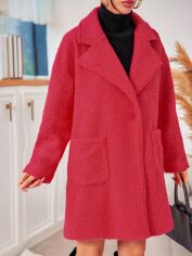 Акція на Пальто жіноче SHEIN GD-00159583 M Фуксія від Rozetka