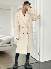 Акція на Пальто жіноче SHEIN GD-00159597 XS Світло-бежеве від Rozetka