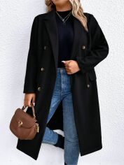 Акція на Пальто жіноче SHEIN GD-00105520 2XL Чорне від Rozetka