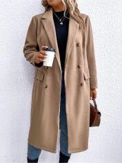 Акція на Пальто жіноче SHEIN GD-00160886 2XL Бежеве від Rozetka