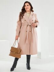 Акція на Пальто жіноче SHEIN GD-00160933 XL Рожеве від Rozetka