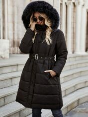 Акція на Куртка зимова жіноча SHEIN GD-00159876 S Чорна від Rozetka