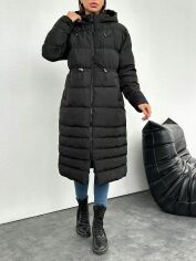 Акція на Куртка зимова жіноча SHEIN GD-00159804 L Чорна від Rozetka
