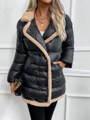 Акція на Куртка зимова жіноча SHEIN GD-00159834 M Чорна від Rozetka