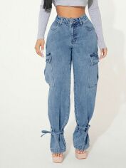 Акція на Джинси жіночі SHEIN GD-00170180 W32L32 Блакитні від Rozetka