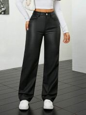 Акція на Штани жіночі SHEIN GD-00169054 27 Чорні від Rozetka