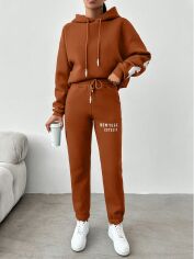 Акція на Спортивний костюм жіночий SHEIN GD-00167921 S Коричневий від Rozetka