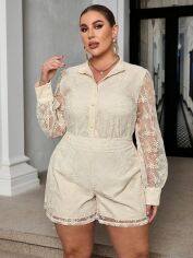 Акція на Костюм жіночий SHEIN GD-00168508 XL Айворі від Rozetka