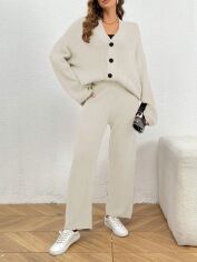 Акція на Костюм жіночий SHEIN GD-00156565 S Бежевий від Rozetka