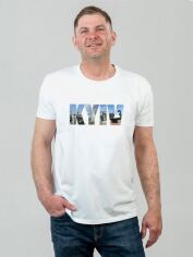 Акція на Футболка бавовняна довга чоловіча Sol's Imperial Kyiv колаж DTF11500102/408XXL 2XL Біла від Rozetka