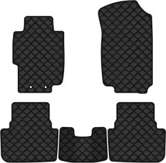 Акція на Килимки з екошкіри EVAtech ECO в салон авто для Accord MT (Mechanical seats) Honda 2003-2008 7 покоління Combi EU Екошкіра чорна з чорною ниткою чорний кант від Rozetka