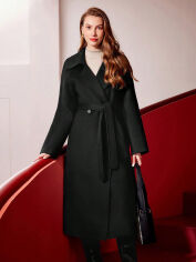 Акція на Пальто жіноче SHEIN GD-00163789 XS Чорне від Rozetka