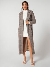 Акція на Пальто жіноче SHEIN GD-00163696 XS Коричневе від Rozetka