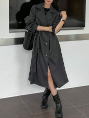 Акція на Пальто жіноче SHEIN GD-00166224 S Сіре від Rozetka