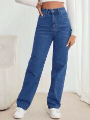 Акція на Джинси жіночі SHEIN GD-00167302 L Темно-сині від Rozetka